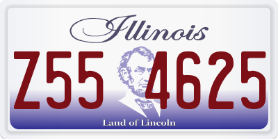 IL license plate Z554625