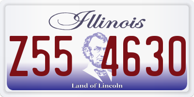 IL license plate Z554630