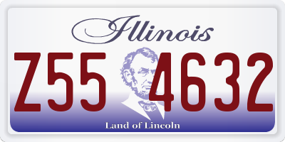 IL license plate Z554632