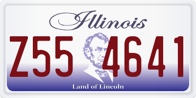 IL license plate Z554641
