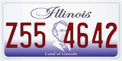 IL license plate Z554642