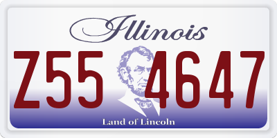 IL license plate Z554647