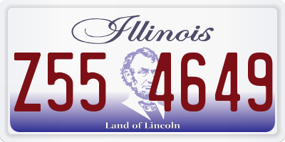 IL license plate Z554649