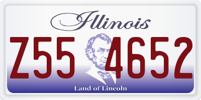 IL license plate Z554652