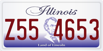 IL license plate Z554653