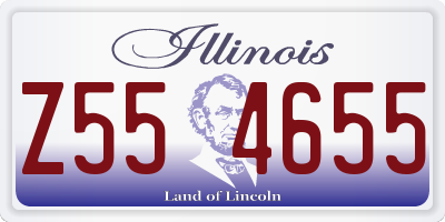 IL license plate Z554655