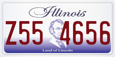 IL license plate Z554656