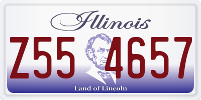 IL license plate Z554657
