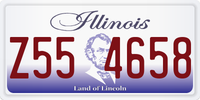 IL license plate Z554658