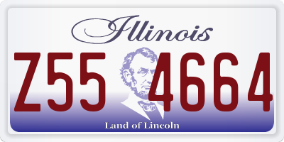 IL license plate Z554664