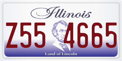 IL license plate Z554665