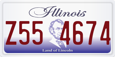 IL license plate Z554674