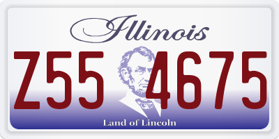 IL license plate Z554675