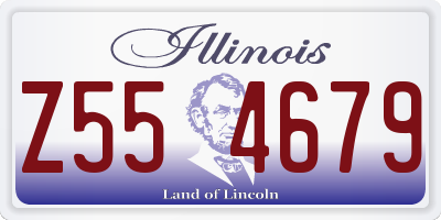 IL license plate Z554679