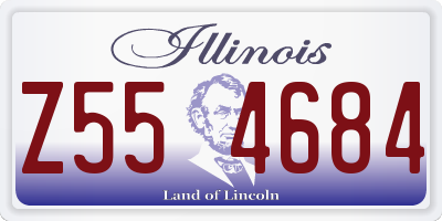 IL license plate Z554684