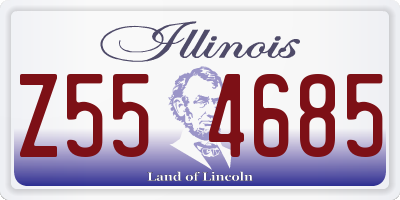 IL license plate Z554685