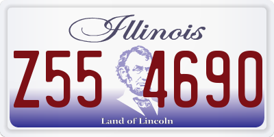 IL license plate Z554690