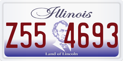 IL license plate Z554693