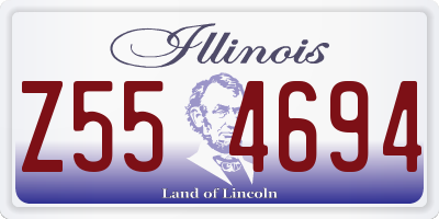IL license plate Z554694
