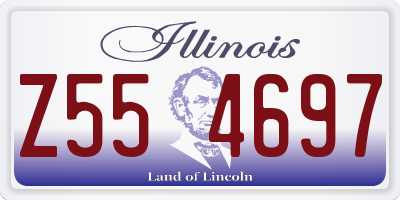 IL license plate Z554697