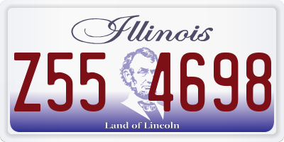 IL license plate Z554698