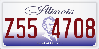 IL license plate Z554708