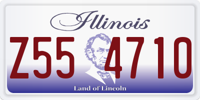 IL license plate Z554710