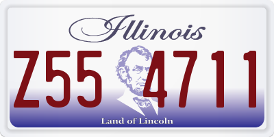 IL license plate Z554711