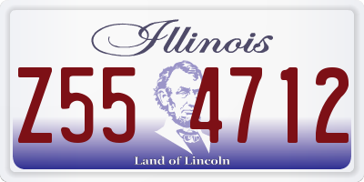 IL license plate Z554712