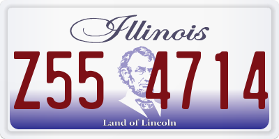 IL license plate Z554714
