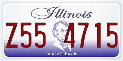 IL license plate Z554715