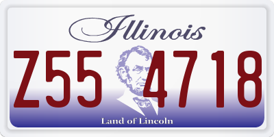 IL license plate Z554718