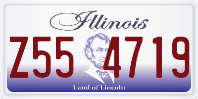 IL license plate Z554719