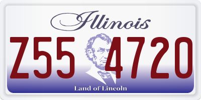 IL license plate Z554720