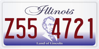 IL license plate Z554721
