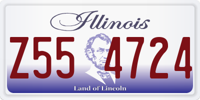 IL license plate Z554724