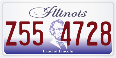 IL license plate Z554728