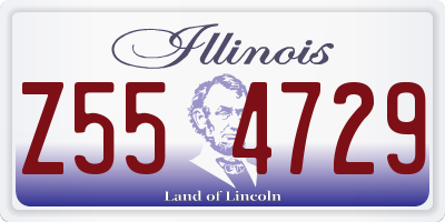 IL license plate Z554729