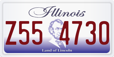 IL license plate Z554730