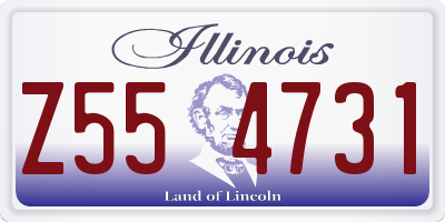 IL license plate Z554731
