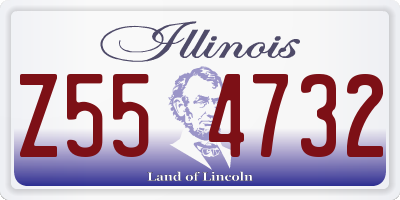 IL license plate Z554732