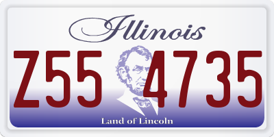 IL license plate Z554735