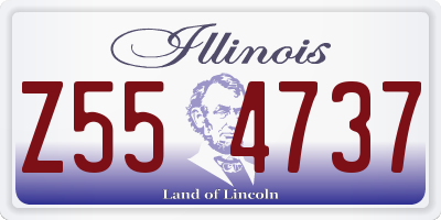 IL license plate Z554737