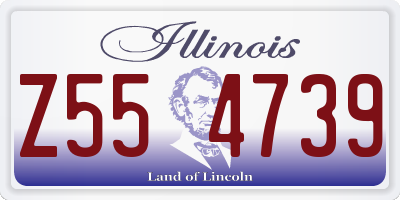 IL license plate Z554739
