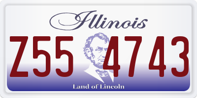 IL license plate Z554743
