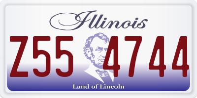 IL license plate Z554744