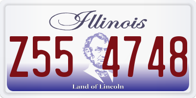 IL license plate Z554748