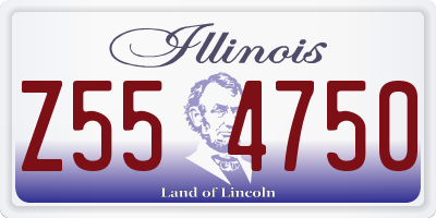 IL license plate Z554750