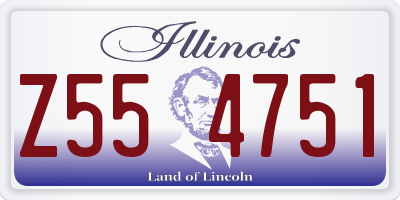IL license plate Z554751