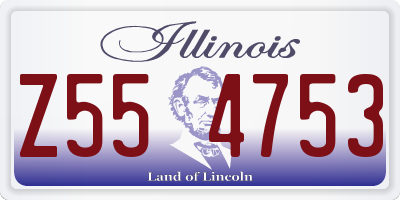 IL license plate Z554753